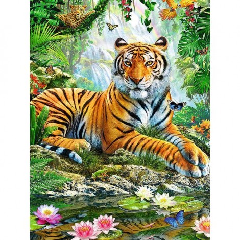 2019 Neuankömmling Schlussverkauf Mighty Natuurlijk 5d Diamond Painting /Diamant Malerei Stickerei Tiger VM1998