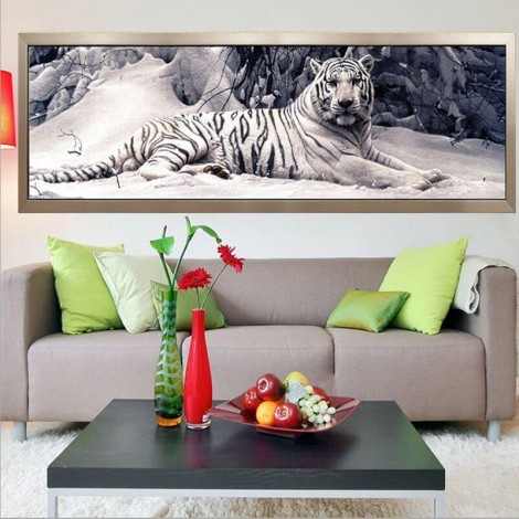 Schlussverkauf Große Größe Wit Tiger 5d Diamond Painting /Diamant Malerei Set VM9869