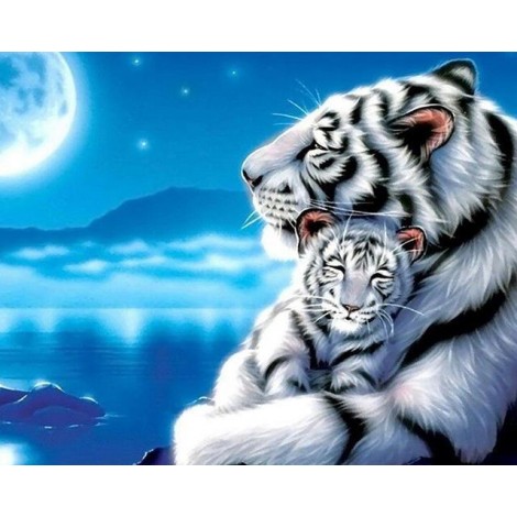 2019 Neuankömmling Traum Bergkristals Tiere Tiger 5d Diamond Painting /Diamant Malerei Set VM9079