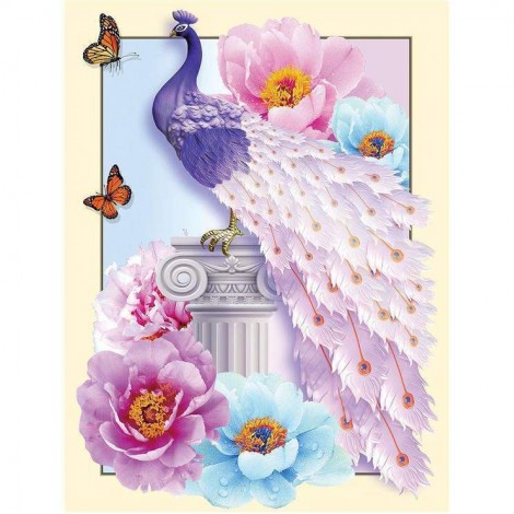 Billig Traum Serie Kleurrijk Pfau 5d Diamond Painting /Diamant Malerei Set AF9092