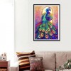Billig Ölgemälde Stile Kleurrijk Pfau 5d Diamond Painting /Diamant Malerei Set AF9098