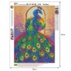 Billig Ölgemälde Stile Kleurrijk Pfau 5d Diamond Painting /Diamant Malerei Set AF9098