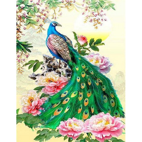 2019 Besondere Kreuzstich Tiere Pfau 5d Diamond Painting /Diamant Malerei Set VM8164