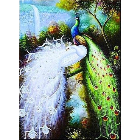 2019 Große Größe Tiere Pfau Bilder 5d Diamond Painting /Diamant Malerei Set VM8167