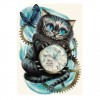 2019 Billig Bizarre Katze En Uhr 5d Diamond Painting /Diamant Malerei Stickerei Diamond Painting /Diamant Malerei Set VM0050