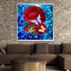 Traum Serie Schlussverkauf Schmetterling Rote Rosen Diamond Painting /Diamant Malerei Set AF9314