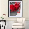 2019 Neuankömmling Schlussverkauf Vol Eckig Strasssteine Rote Rosen 5d Diamond Painting /Diamant Malerei Stickerei Blume VM2003