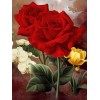 2019 Schlussverkauf Muur Rote Rosen 5d Diamond Painting /Diamant Malerei Set Blume VM4019
