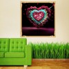 Populair Valentinstag Gift Romantisch Blume Herz Geformt Diamond Painting /Diamant Malerei Set AF9430