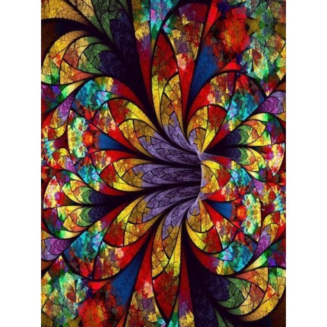 2019 Bergkristal Kunst Abstrakt Patroon 5d Diamond Painting /Diamant Malerei Set BQ5038