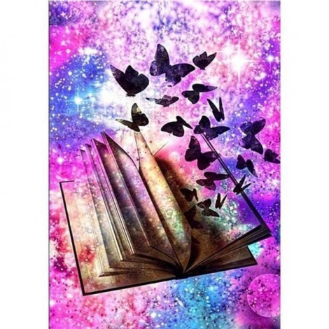 Muur 2019 Magisch Boek En Butterflies Patroon 5d Diamond Painting /Diamant Malerei Set VM7417