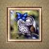 Karikatur Liefdely Schmetterling En Eule Diamond Painting /Diamant Malerei Set AF9225