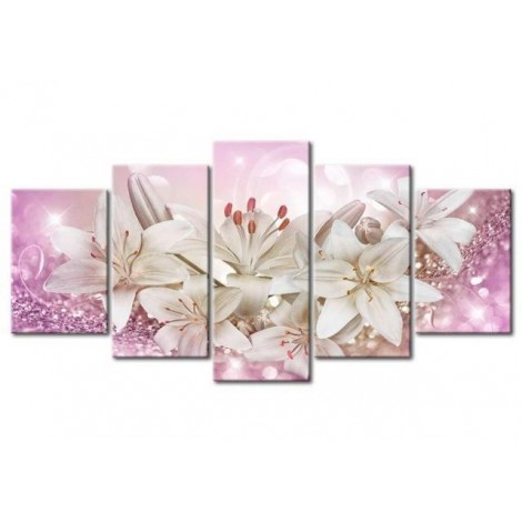 2019 Große Größe Multi Panel Wit Blume 5d Kreuzstich Painting Set VM7920