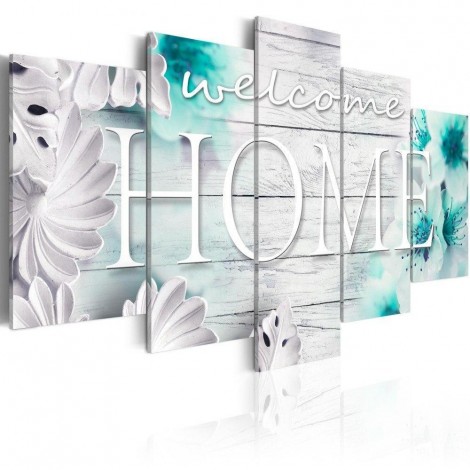 2019 Große Größer 5pcs Lief Multi Panel 5d Diamond Painting /Diamant Malerei Set VM9799