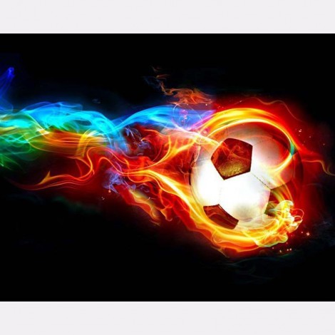 Traum Vol Eckig Steine Fußball 5D Diamond Painting /Diamant Malerei Set NA0625