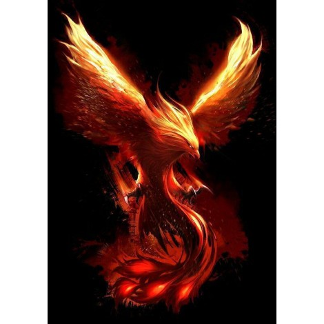 Traum Vol Eckig Strasssteine Phönix 5D Kreuzstich Diamond Painting /Diamant Malerei Set NA0075