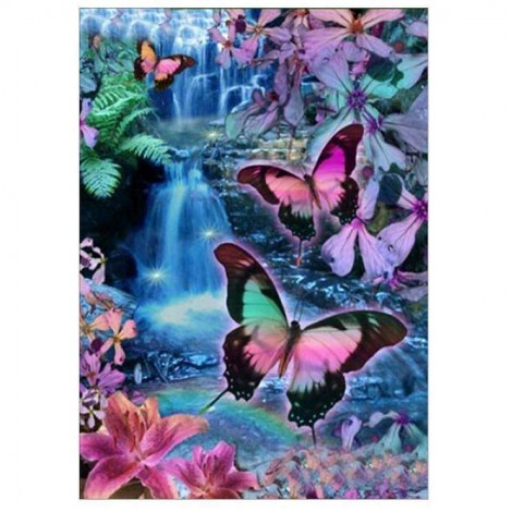 Bestees Ölgemälde Stile Schmetterling 5d Vol Diamond Painting /Diamant Malerei Set QB5561
