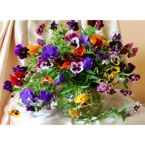 2019 Neuankömmling Schlussverkauf Populair Kleurrijk Blume 5d Diamond Kreuzstich Set VM3529