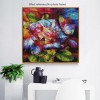 Moderne Kunststile Bedazzled Blume 5d Eckig Strasssteine Diamond Painting /Diamant Malerei Set VM9700