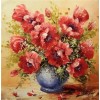 2019 Ölgemälde Stile Mooi Rote Blume 5d Diamond Painting /Diamant Malerei Stickerei & ating VM1980