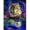 2019 Traum Kleurrijk Besondere Wolf 5d Diamond Painting /Diamant Malerei Set VM7806