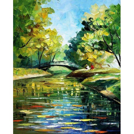 2019 Ölgemälde Stile Landschap Natur 5d Diamond Painting /Diamant Malerei Set VM8127