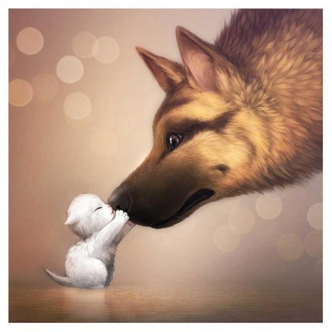 Bestees Besondere Haustiere Hund 5d Vol Diamond Painting /Diamant Malerei Set QB05495