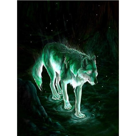 2019 Besondere Billig Stoer Wolf Bilder 5d Diamond Painting /Diamant Malerei Set VM8274
