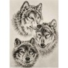 2019 Neuankömmling Tiere Wolf Bilder Muur 5d Diamond Painting /Diamant Malerei Set VM19521