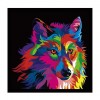 Besondere Traum Kleurrijk Wolf 5D Diamond Painting /Diamant Malerei Set VM4209