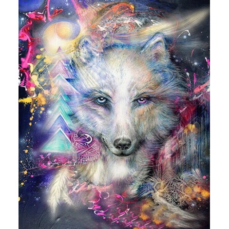 Bedazzled Traum Tiere Wolf 5d Diamond Painting /Diamant Malerei Set VM7802