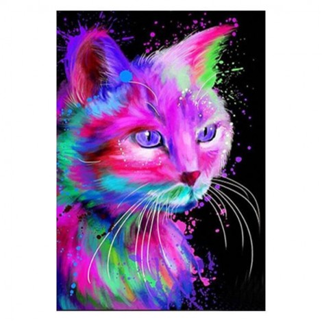 Bedazzled Besondere Katze 5d Diamond Painting /Diamant Malerei Set QB7015