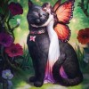 Neuankömmling Katze En Fee 5d Diamond Painting /Diamant Malerei Set QB6400